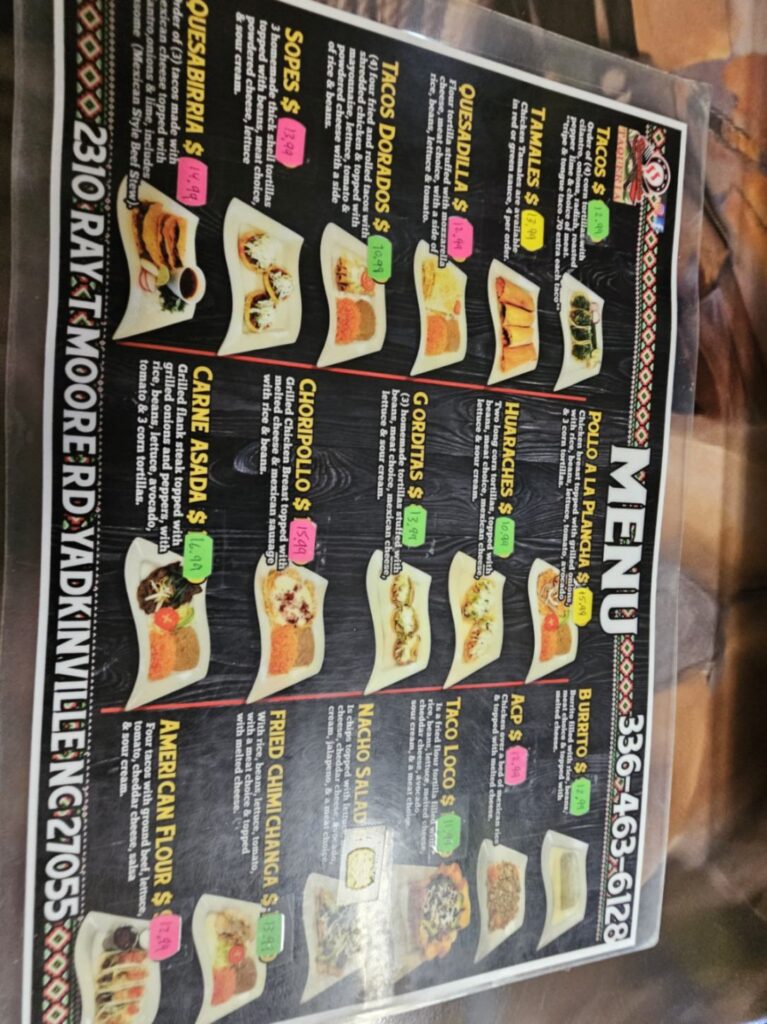 Rancherito Menu 4